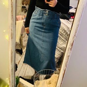 •denim skirt•